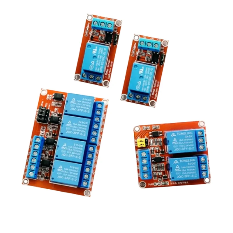 1/2 Channel 5/12/24V Relay Module With Optocoupler Isolation High/Low Level Trigger For Single-chip Microcomputer Red Board
