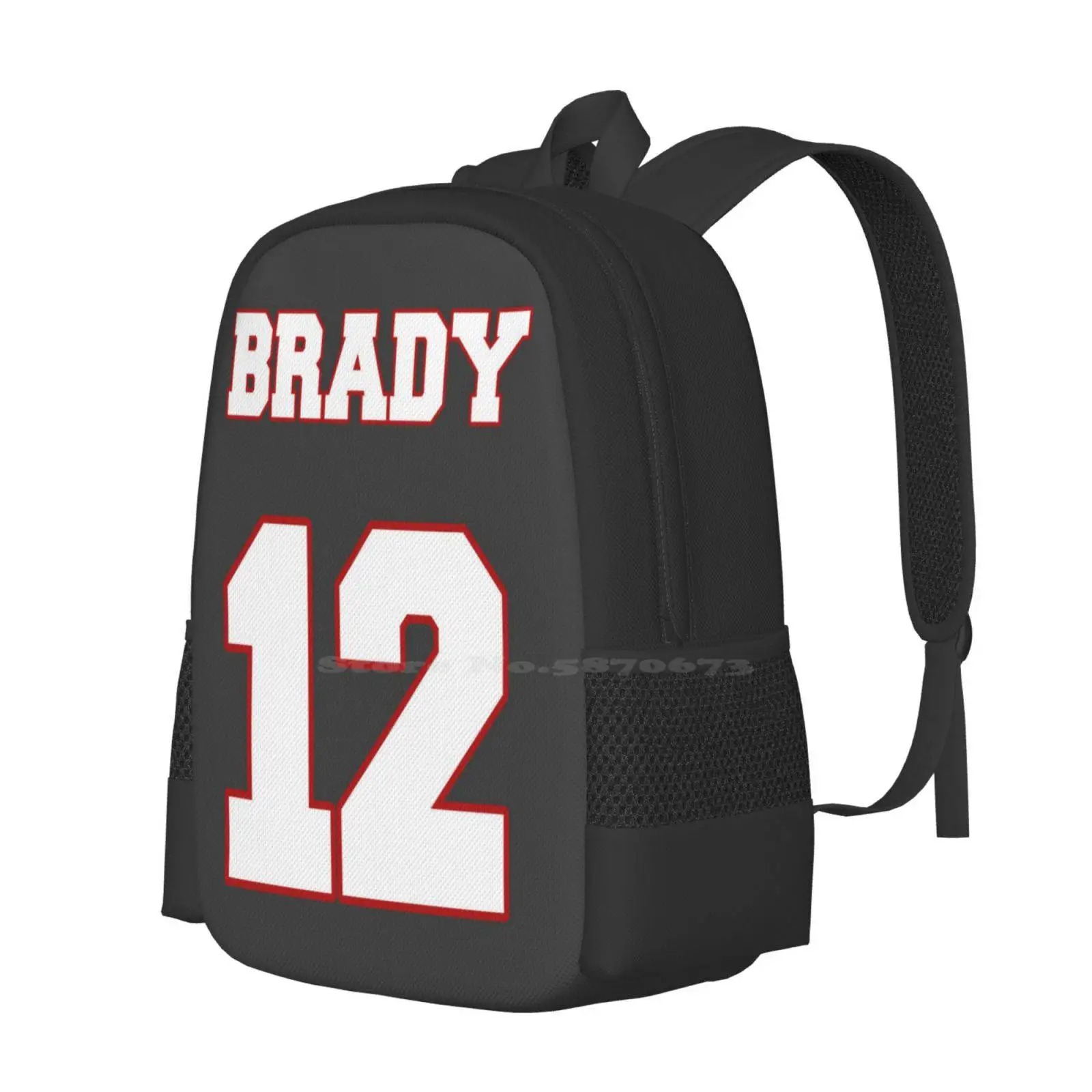 Tom Brady Shirt Hot Sale Schoolbag Backpack Fashion Bags Tom Brady Football Goat Sports Boston Pats Gronk Basketball