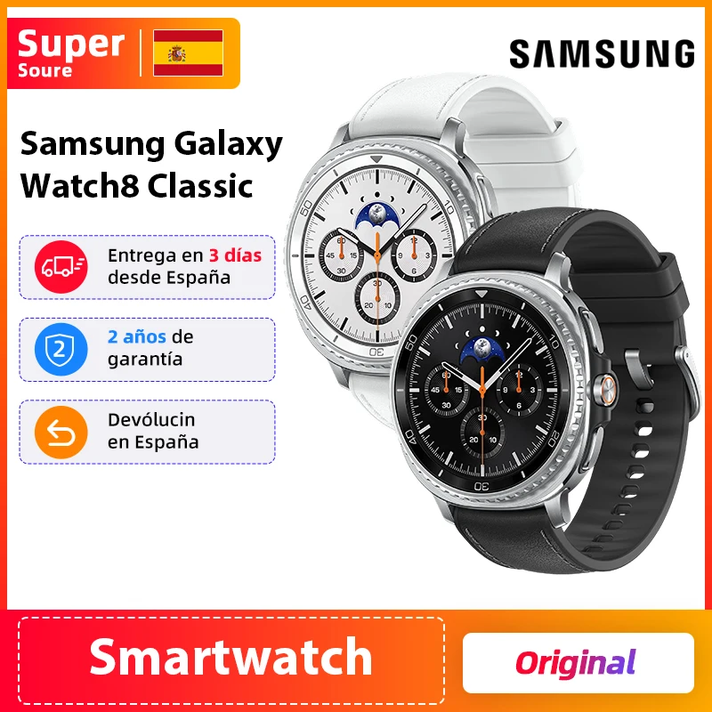 Samsung Galaxy Watch8 Classic 46mm Bluetooth Smartwatch bracelet hybride Smartwatch avec conception de lunette rotative processeur 3 nm