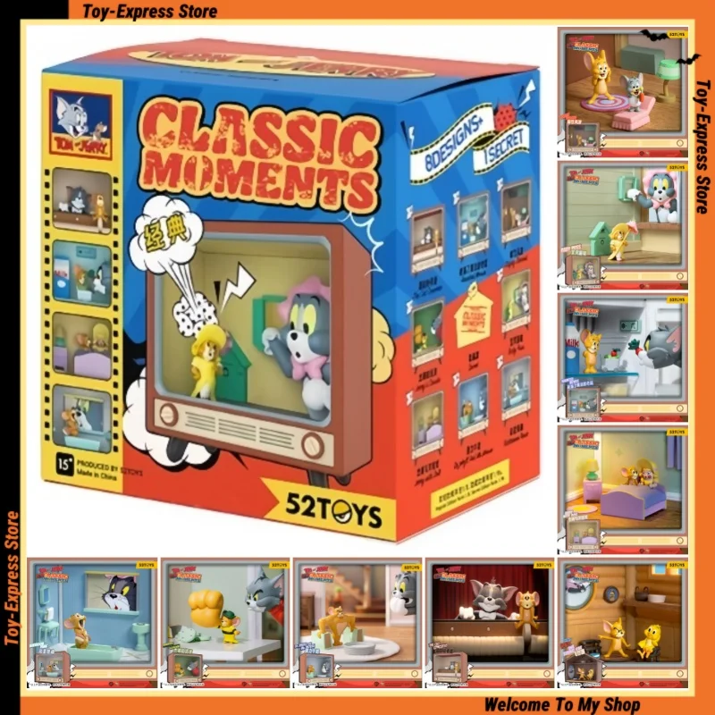 

52TOYS слепая коробка, игрушки, серия Tom And Jerry Moment, слепая коробка, модель куклы, загадочная коробка, орнамент для мальчиков и девочек, детские игрушки, подарок на день рождения