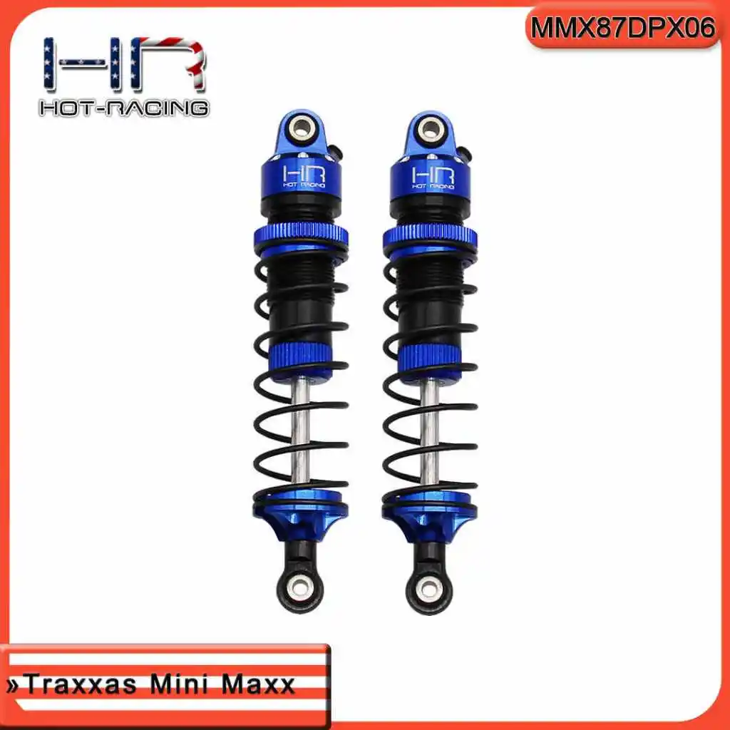 

HR Parts Aluminum Alloy Front And Rear Universal Shock Absorbers 87MM for Traxxas Mini Maxx RC Model Car Buggy Accessories