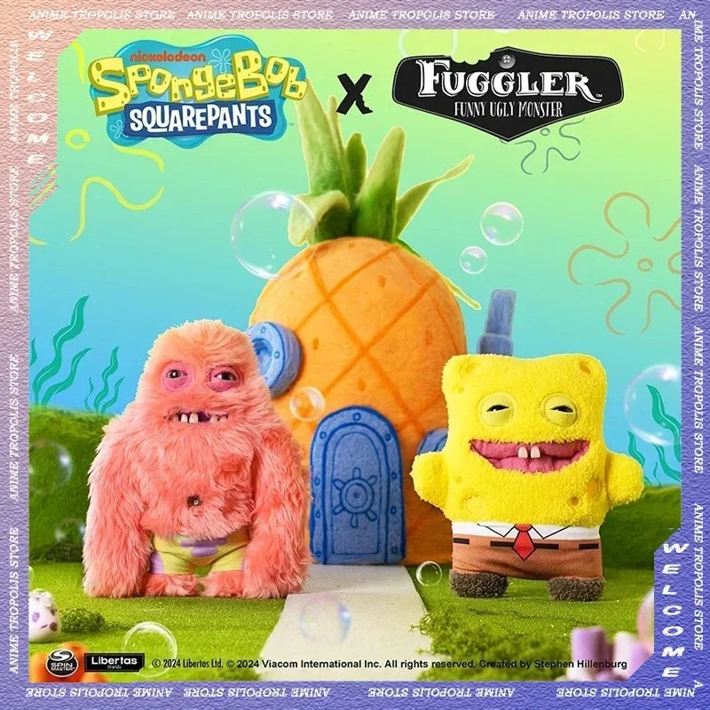 22CM Funny SpongeBob SquarePants Ugly Monster Plush Toys Joint Doll Funk Tooth Treasure Stuffed Cute Teeth Monster Plush Doll