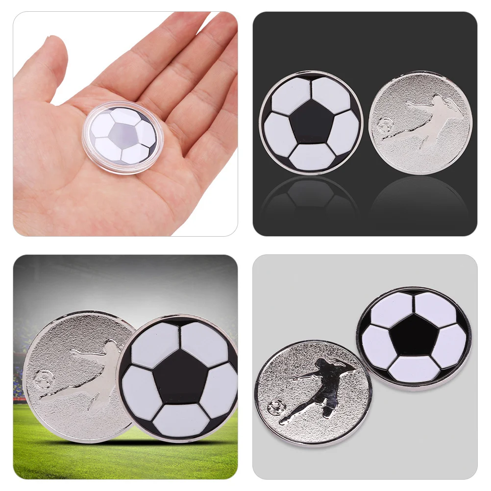 

Soccer Replacement Competition Toss Coin Practical Referee Flip Contest Referee Coins Football Toss Coin Convenient Judge Coins
