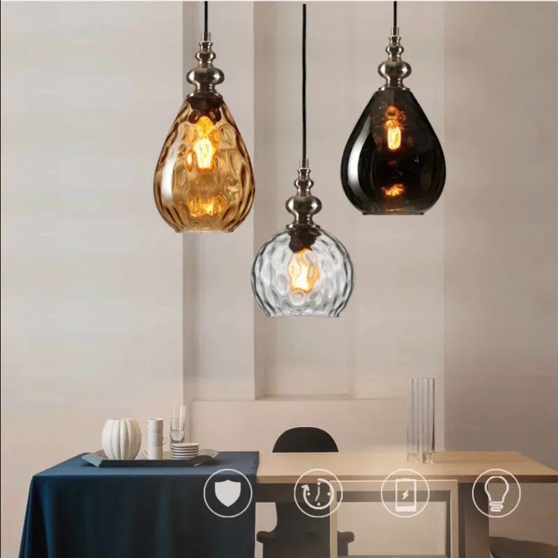 Imagem -06 - Modern Nordic Glass Pendant Light Iluminação Interior Candelabro de Mesa de Jantar Home Decor Lamp For Bedroom Luzes de Teto