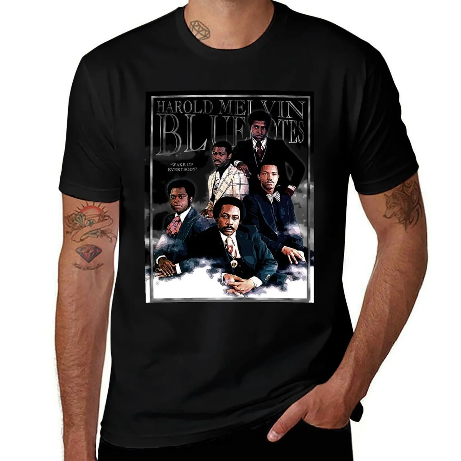 Harold Melvin & The Bluenotes Wake Up Everybody D-2 Shirt T-Shirt Work Wear Simple Tee Shirt T-Shirt