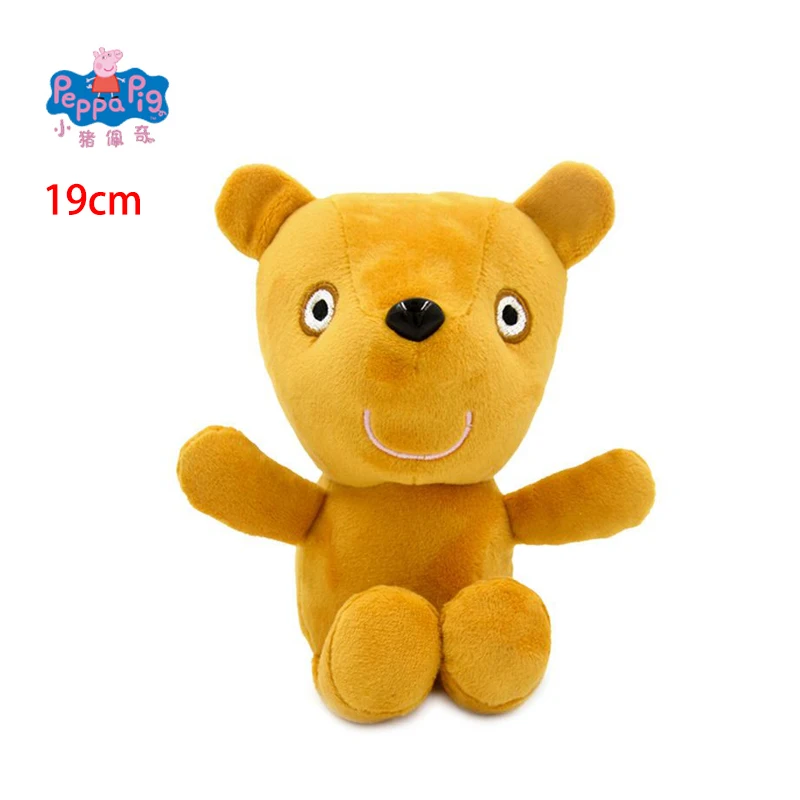 19 CM Peppa Pig Kawaii Peluche Genuino di Alta Qualità Morbido Farcito George Mr Dinosauro Animale Del Fumetto Catena Bambola Per Bambini Compleanno