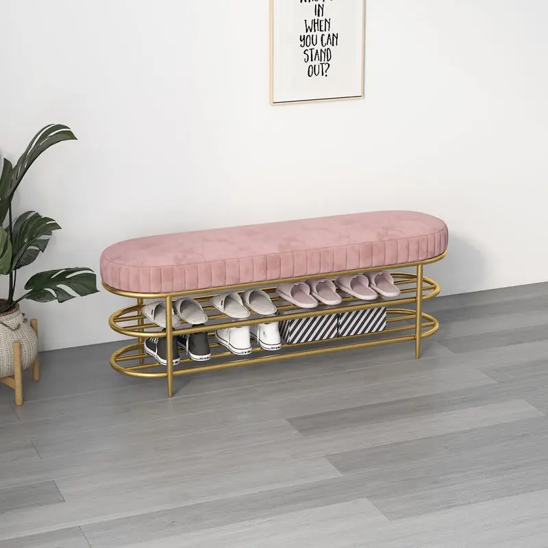 Shoe Storage Bench With Seat Cushion Shoe Rack Shoe Shelf Rack Bench Seat Placard Living Room Furniture House Entry Furniture