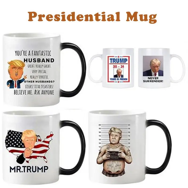 Trump Mug Shot Color Changing Trump Cup Ceramic Trump Mugs Trump Mug Shot Mug Funny Drinking Cup Home Decor Trump Lovers Gift