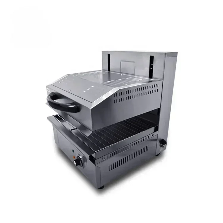 

Hot SalesCommercial Restaurant 5.6KW Smokeless Oven Barbecue Grill Griddle Stainless Steel Electric Lift-up Salamander