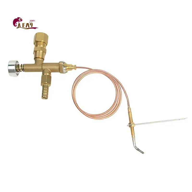 

AEA9-Low Pressure LPG Propane Fireplace Fire Pit Flame Failure Safety Control Valve Kit With Thermocouple And Knob Switch