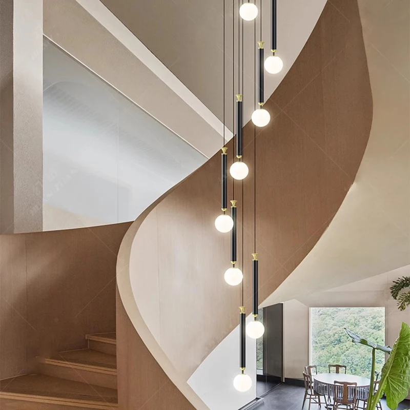 

Modern Stair chandelier Pendant lights indoor lighting Ceiling lamp hanging light led Chandeliers for living room indoor lightin