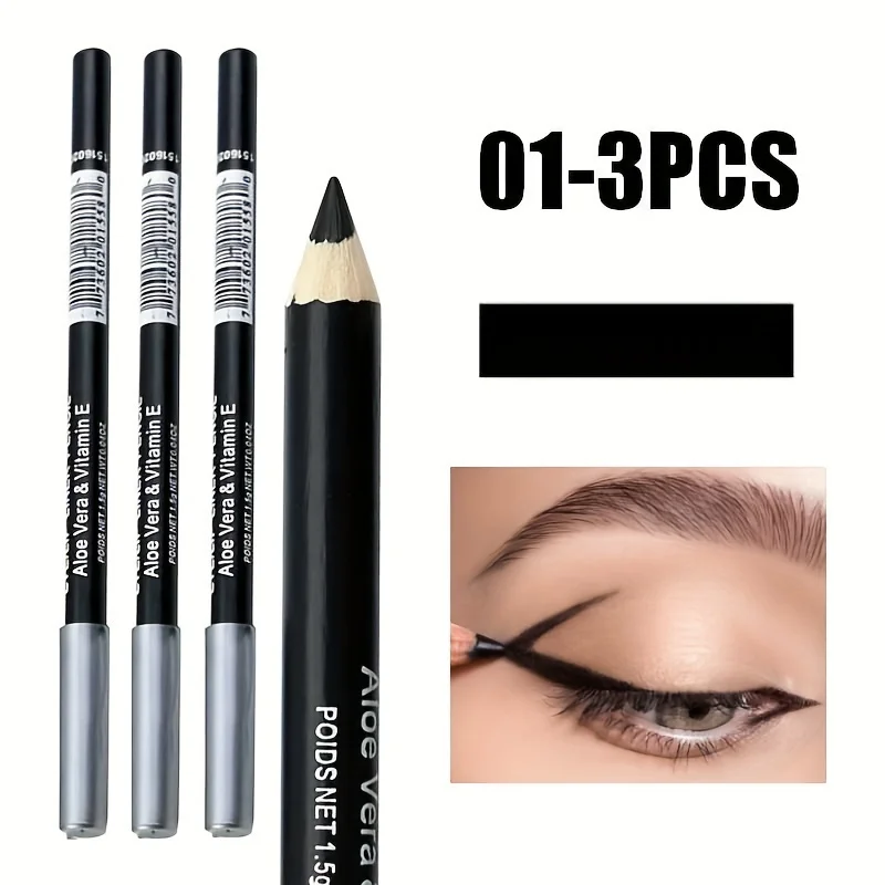 3/5PC maquillaje profesional de moda delineador de ojos negro marrón lápiz de cejas impermeable duradero accesorios de herramientas de belleza