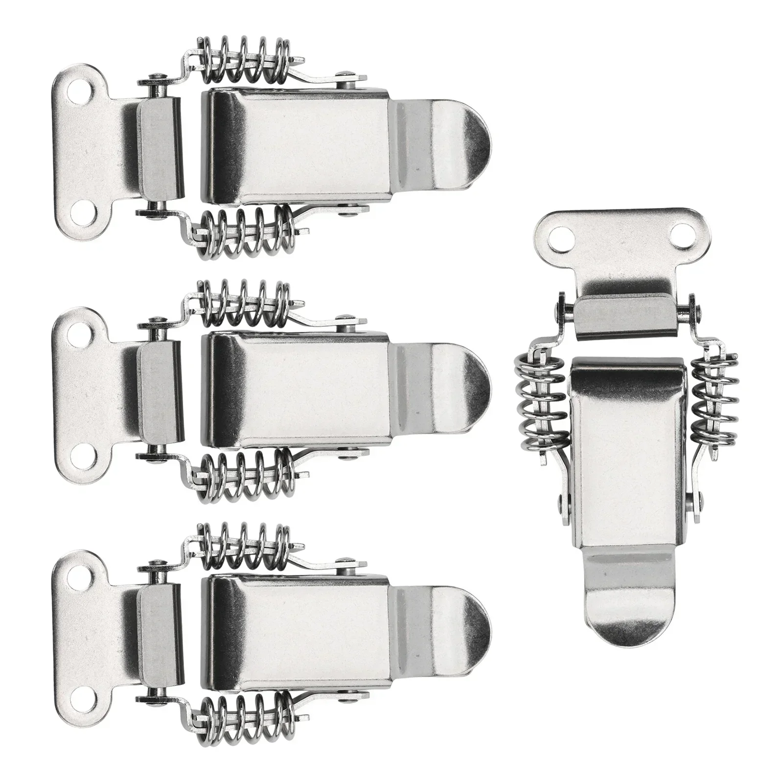 

Double Spring Latch Catch Clip Silver Spring Loaded Clamp Secure Locking Mechanism Versatile Usage Economical Choice