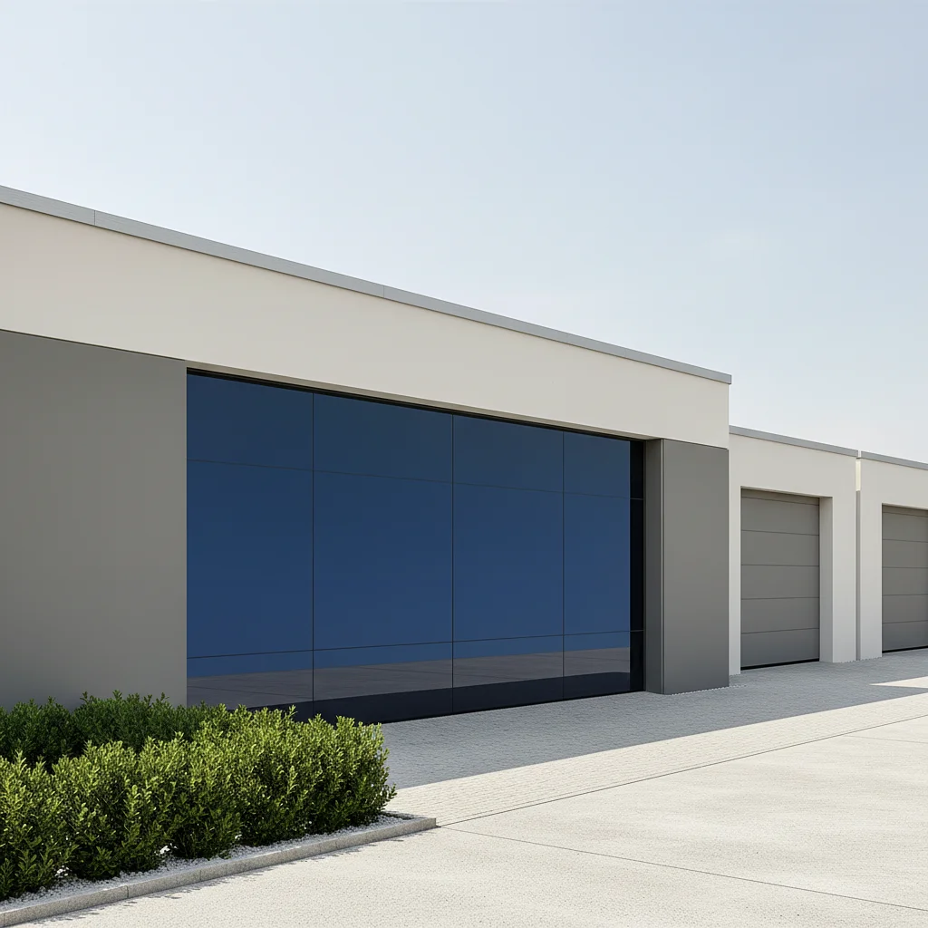 

Household Outdoor Frameless Silent Glass Aluminum Alloy Garage Door with Automatic Motor High Quality Safety Garage Doors