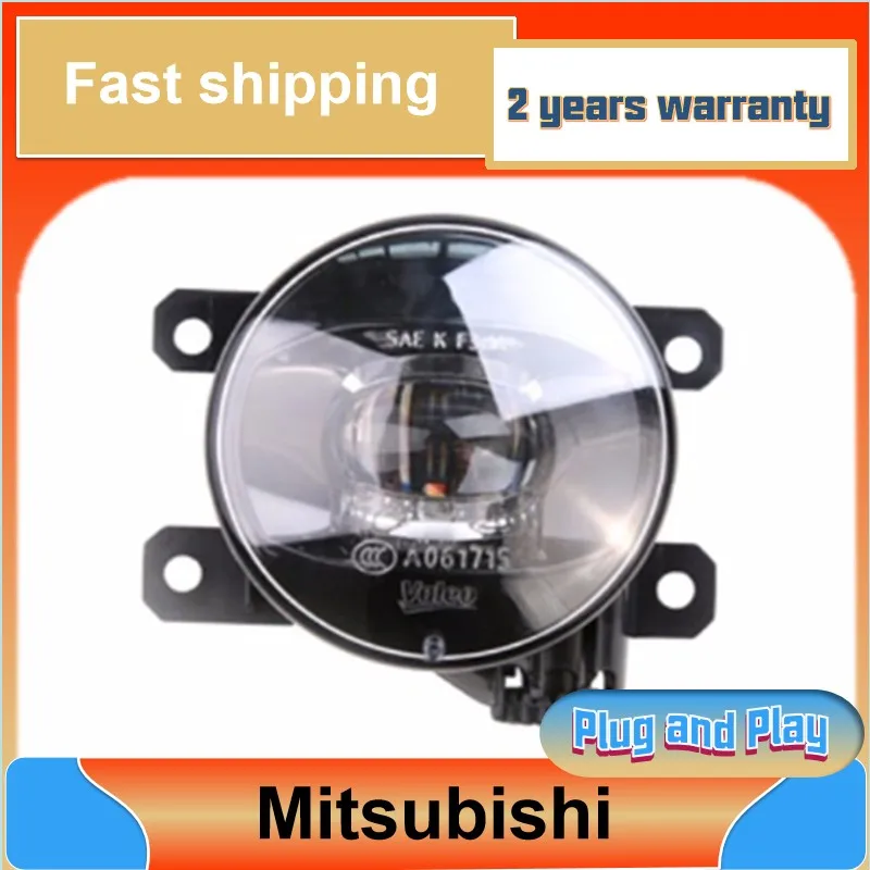 Car Styling for Mitsubishi Pajero Fog Lamps Outlander Grandis Fog Light Triton ASX L200 Auto DRL model