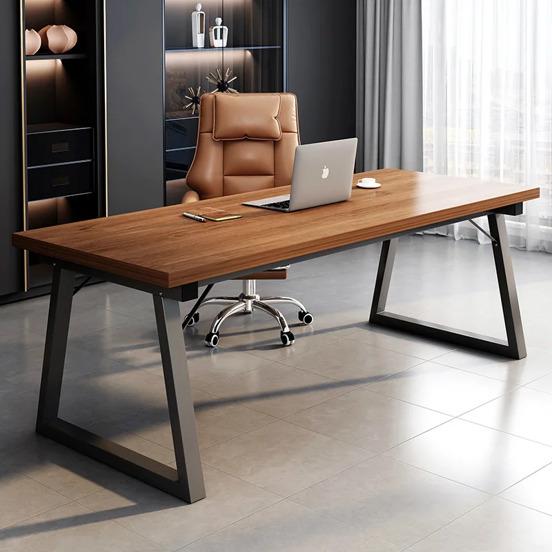 

Computer desk Conference table Long table Desktop desk Light luxury