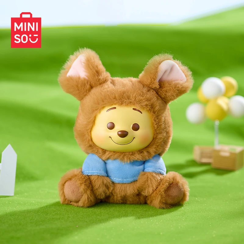 

Miniso Disney Winnie The Pooh Series Naughty Party Vinyl Plush Toys Cute Stuffed Dolls Handbag Key Chain Gifts For Girlfriend