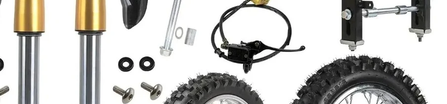 

TDPRO 14" & 12" Wheel 60/100-14 80/100-12 Tire + 630mm Front Forks Triple for CRF50 KX60 Motorcycle