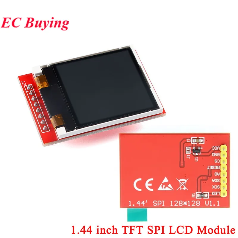 1,44 Zoll 1,44 Zoll TFT LCD Display Modul 128*128 Farbbildschirm SPI Serielle Backplan Für Arduino Mega2560 STM32 SCM 51 5V 3,3V