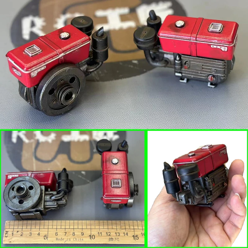 Symulacja pojedynczego cylindra silnika wysokoprężnego Red Moodware dla 1/10 RC Crawler Car Traxxas TRX4 Defender AXIAL SCX10 RC4WD RTG KM