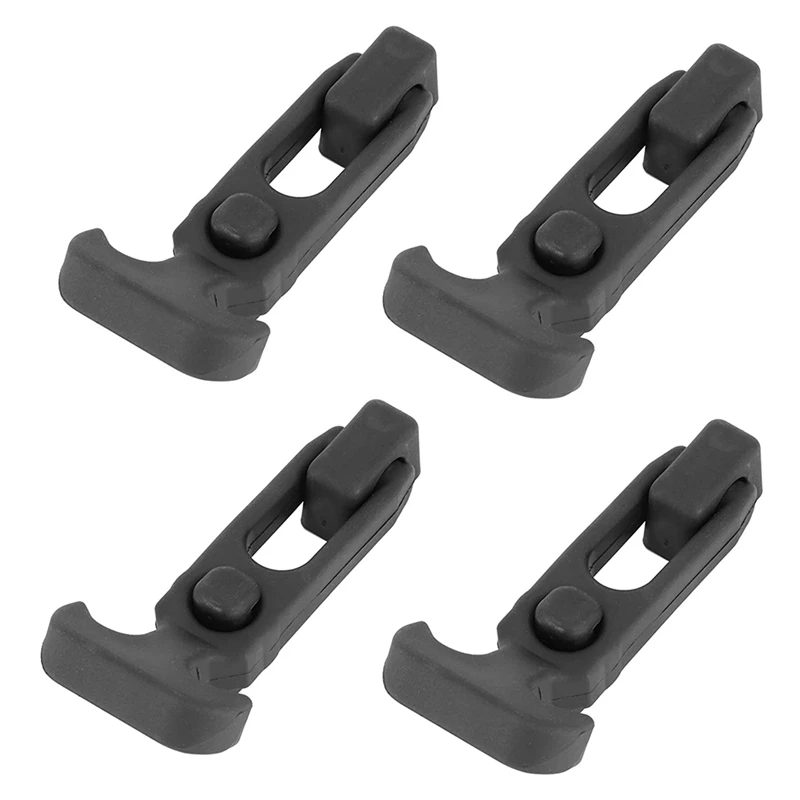 4Pcs T-Handle Zipper T-Handle Toolbox Lock Rubber Hood Latch For Trailer Golf Cart Dirt Bike