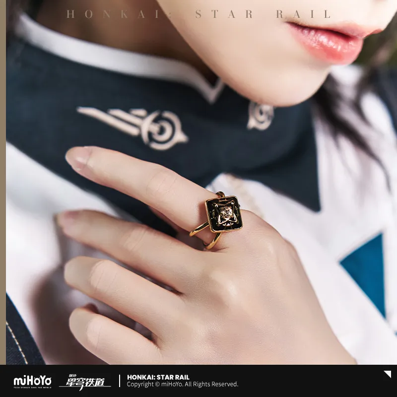 [Official]Anaxa Ring Game Honkai Star Rail miHoYo Anaxagoras Theme Ring Cospaly Doujin Jewelry Birthday Gifts for Men Women