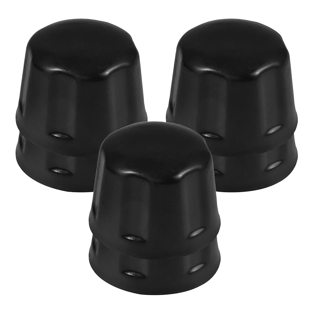 

4Pcs Rubber Wheel Hub Covers for 110-250Cc Atv Four Wheeler Dustproof Protective Caps Trailer Bearing Replacement