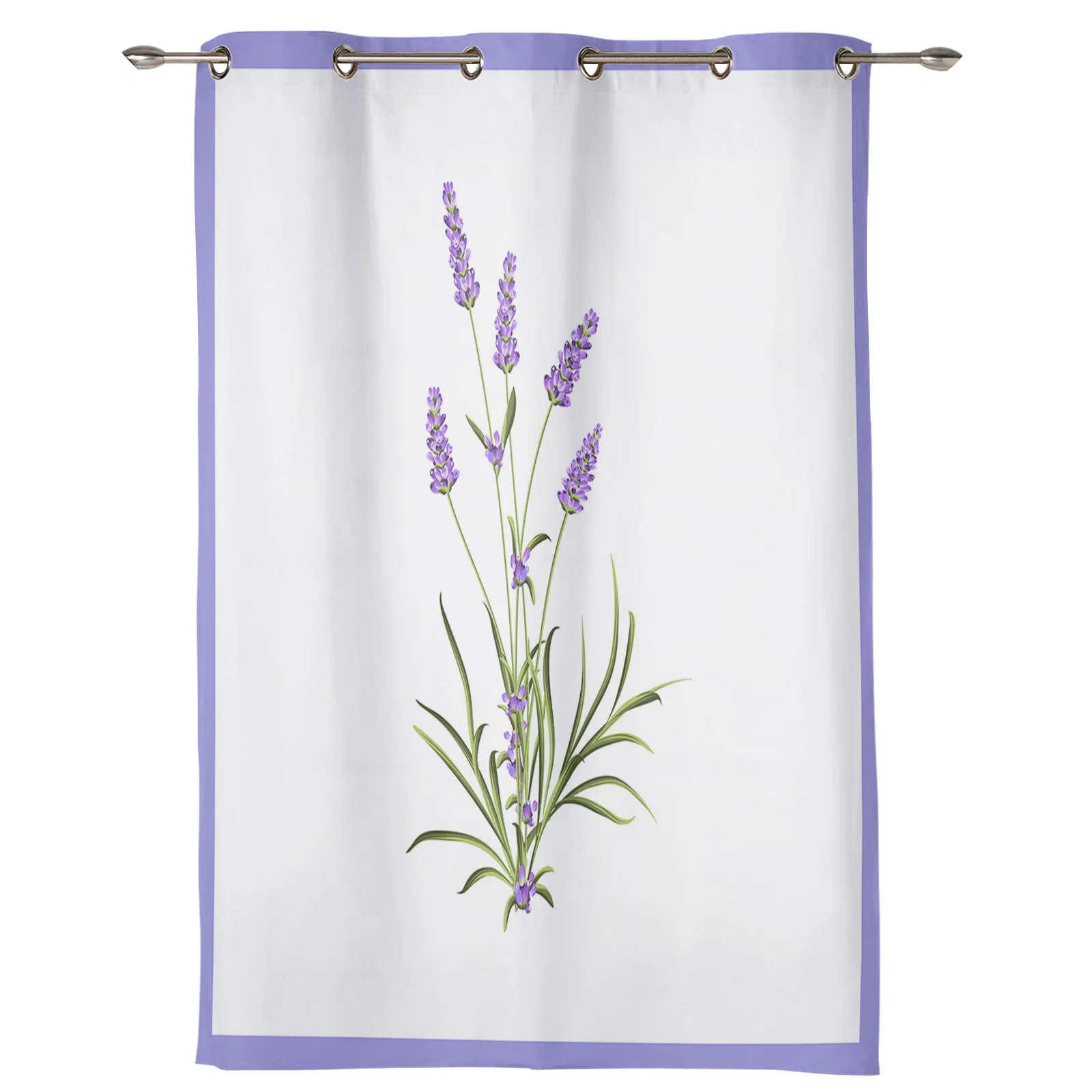 Purple Flower Lavender Romance Curtains for Bedroom Living Room Drapes Kitchen Children\'s Room Window Curtain Modern Home Decor