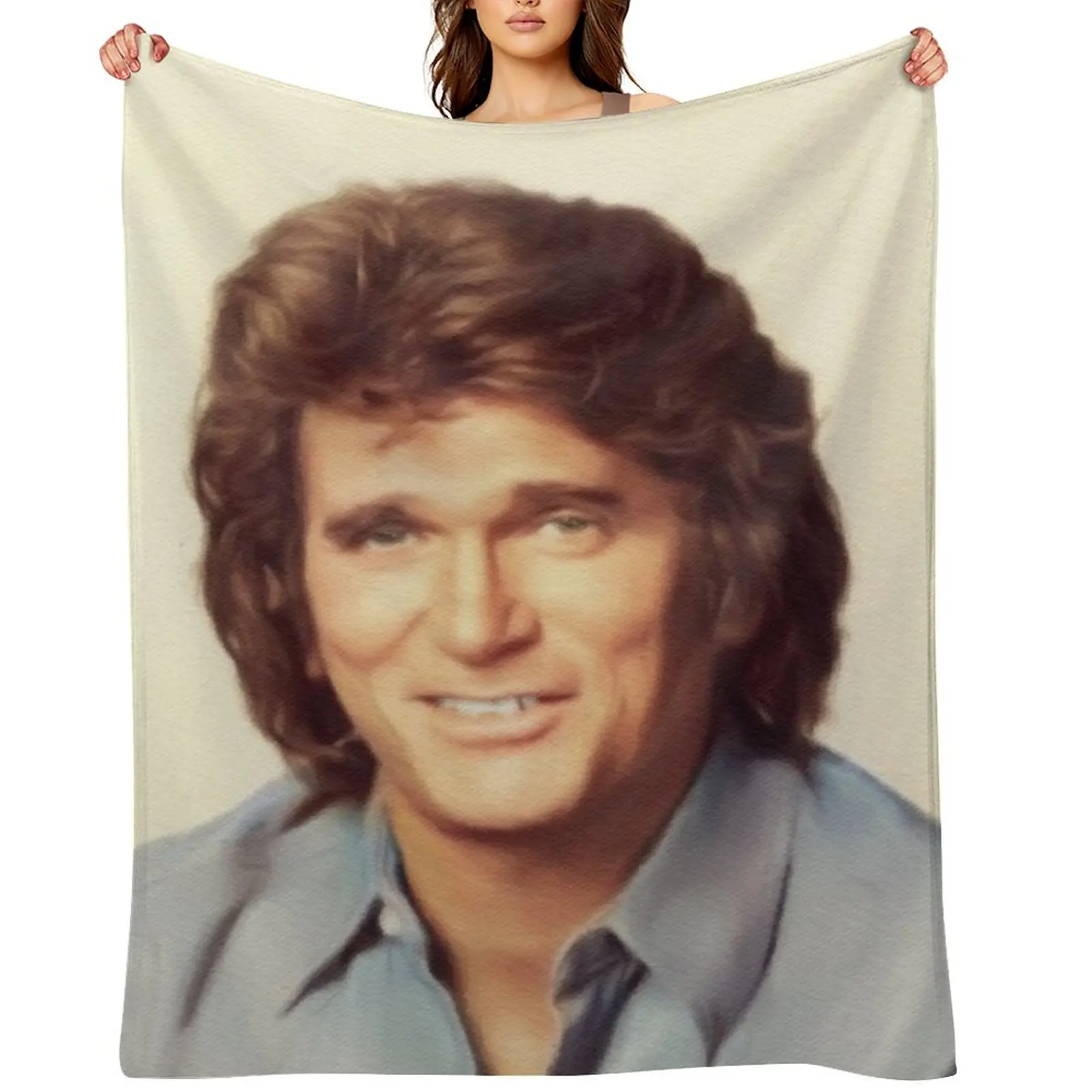

Michael Landon, Actor Throw Blanket Sleeping Bag Luxury Brand Designers Decorative Sofas Blankets