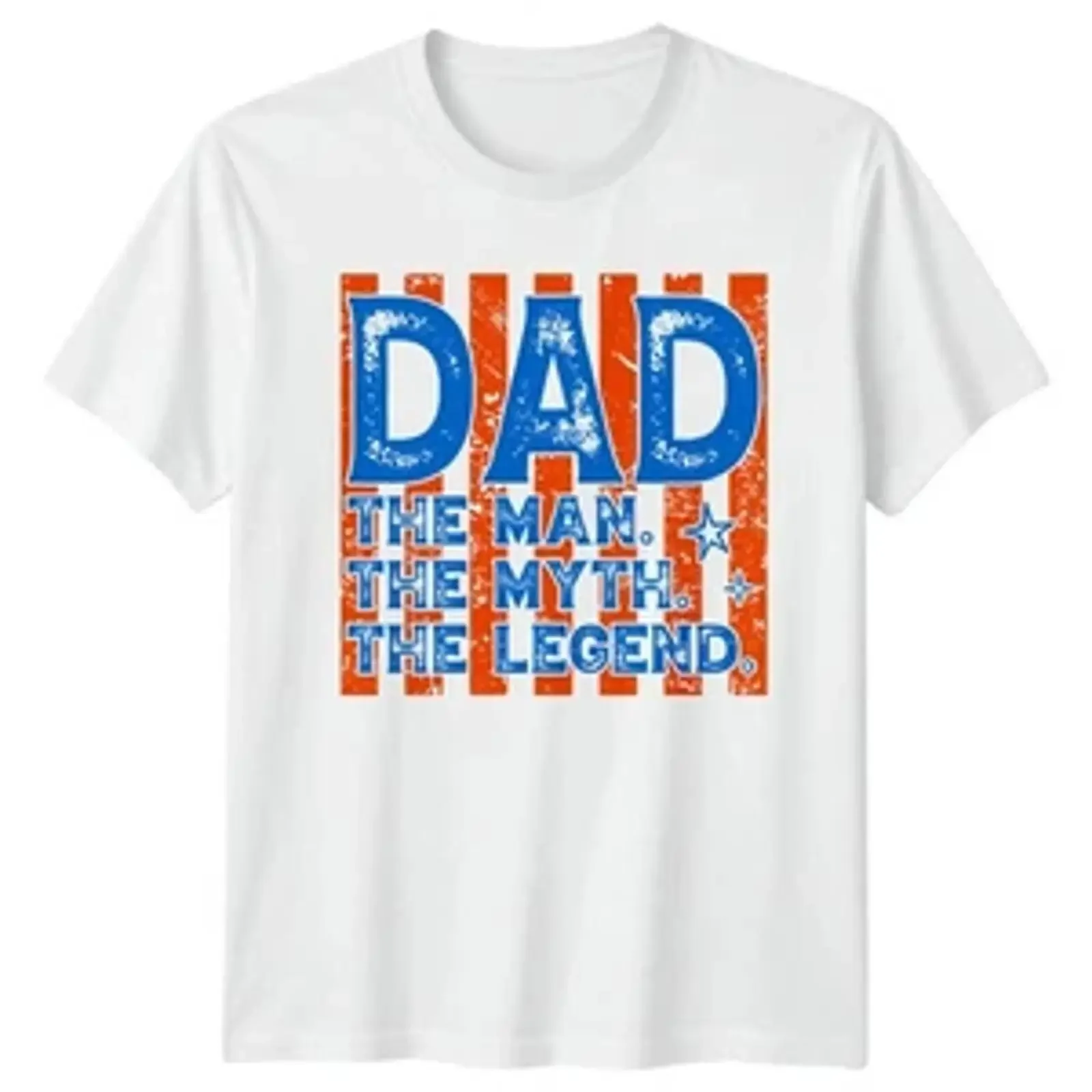 Papa der Mann Mythos Herren T-Shirt Vatertag Vaterschaftsgeschenk für Ihn Vintage Washed Vielseitige, weiche, lässige Designerkleidung