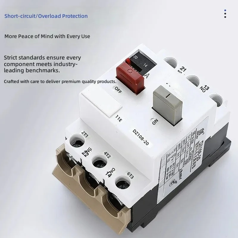 Motor Protection Switch Protector for DZ108 20A 32A for 3VE1 1A 32A Circuit Breaker