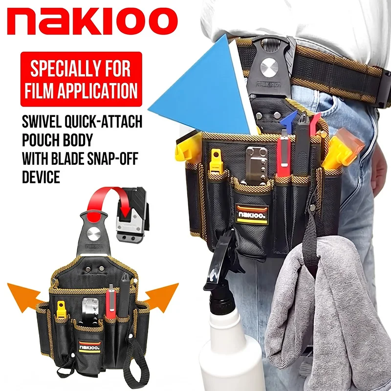 nakioo-rotatable-quick-clip-window-tint-tool-waist-pouch-car-vinyl-wrap-film-tool-belt-organizer-bag-with-blade-breaker