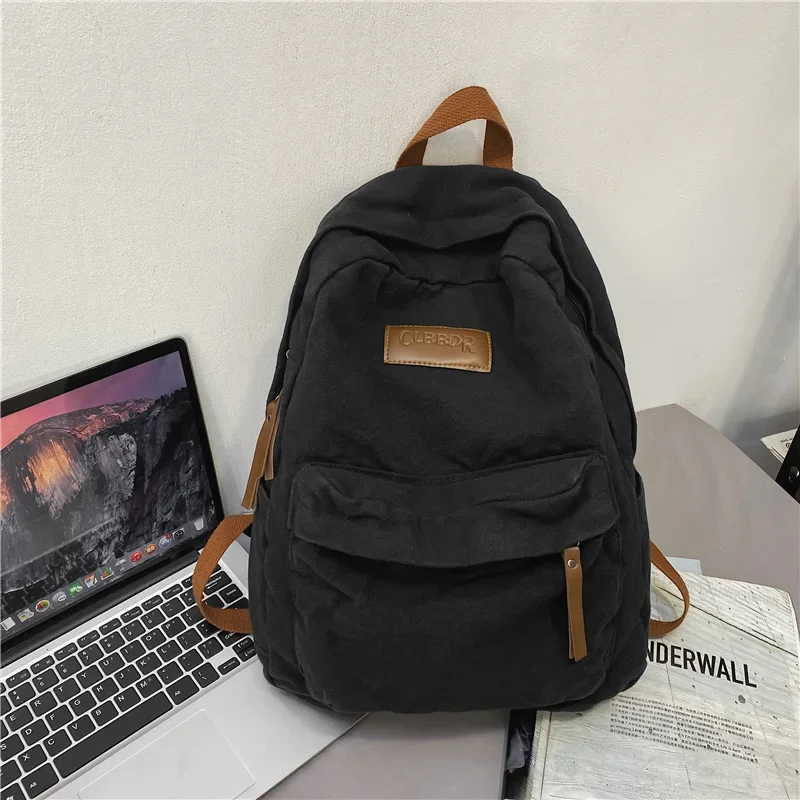 Neue Cool Girl Boy Leinwand Grün Laptop Student Tasche Trendy Frauen Männer College Tasche Weibliche Rucksack Männlichen Dame Reise Rucksack mode