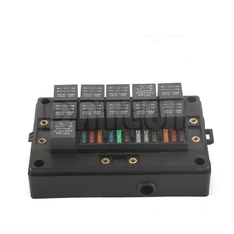 12V 40A Automotive Multiplex Relay Truck 12 v24v Overall Relay Control  Modified Safety Box With Fuse 5P 4P