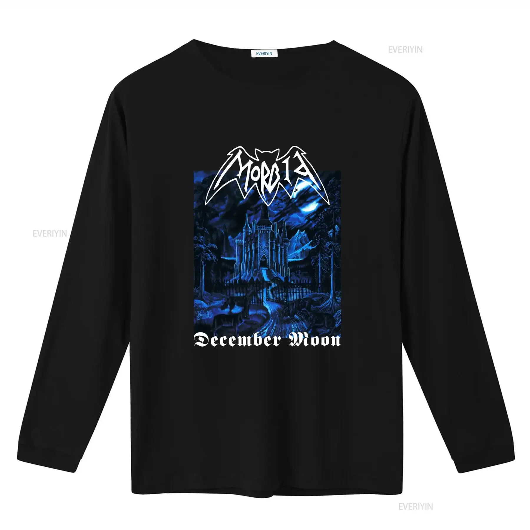 Morbid December Moon Black Metal T Shirt Emperor Darkthrone Watain Dissection XL Extra Large vintage Washed