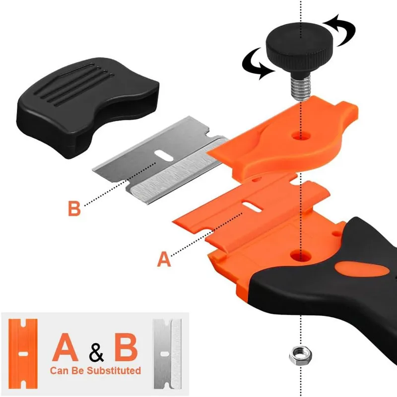 Clean Glass, Scraper Tool, Window Cleaning, Car Film Scraper, Scrape Off Glass Ceramic Glue, De-Icing, Kitchen, Household Use, W