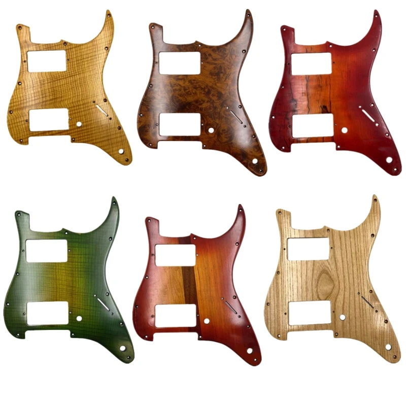 1PCS Electric Guitar HH Solid wood Pickguard Scratch Plate made for 11 Holes American Standard FD ST Style Guitar Accessories