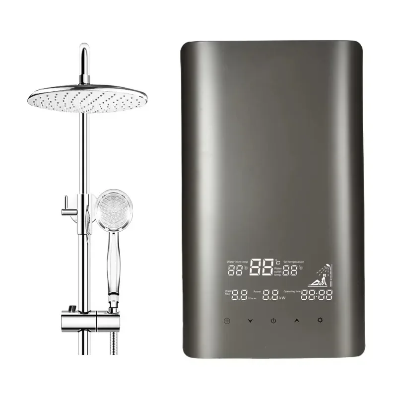 Tankless bathroom hot water heater Geyser 3-phase intelligent instant electric water heater 11Kw commercial 380V