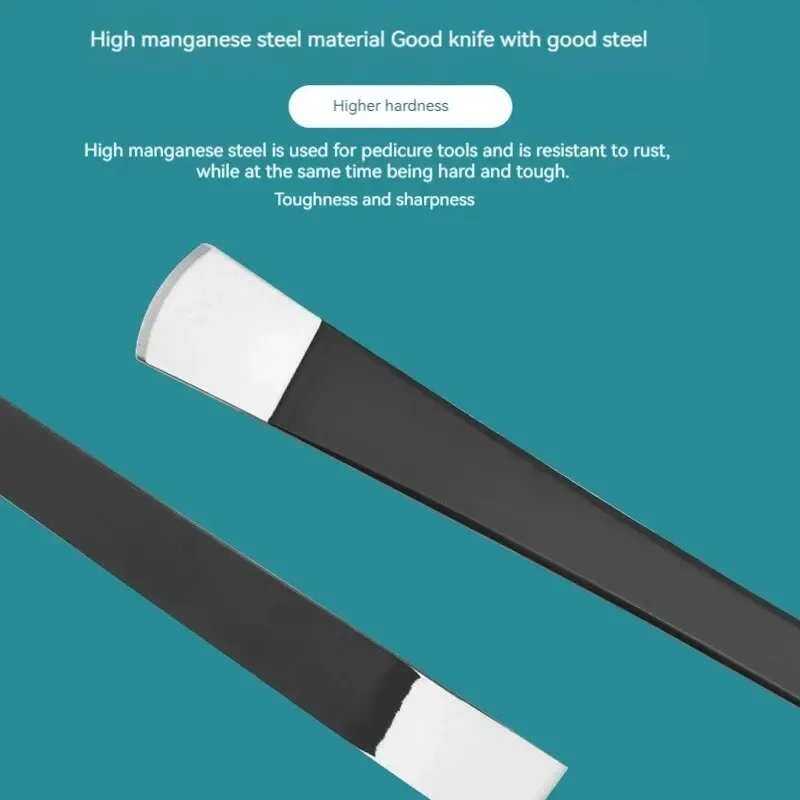 مجموعة سكاكين باديكير من أدوات تشذيب مسمار الكالس لإزالة مكشطة الجلد الميت إصلاح المنزل أظافر القدم الأخدود التحف