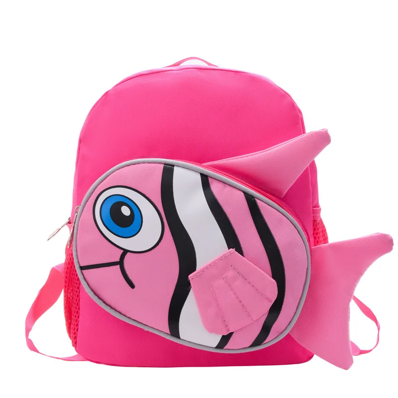 Zaino Anti-perdita personalizzato per bambini, zaino per bambini carino Anime Clownfish, zaino leggero per l'asilo