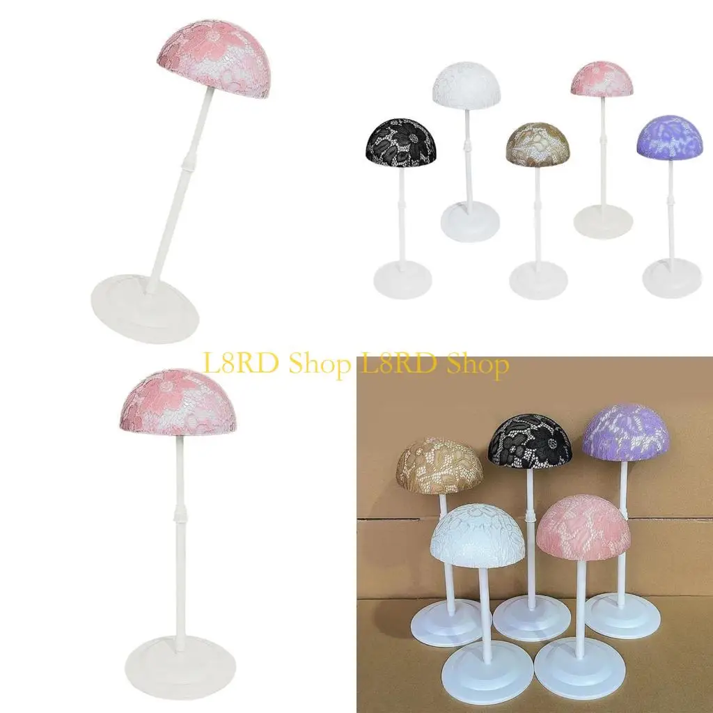 L8RD Adjustable Height Plastic Holder for Easy Assembly Storage Solution Hat Display Rack for Travel and Daily Use