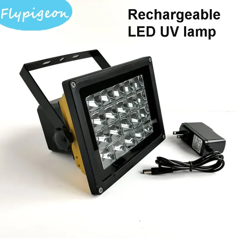 녹색 오일 잉크 3D 인쇄용 200W 충전식 배터리 UV 램프 365nm 395nm 충전식 빠른 경화 휴대용 UV 수지 빛