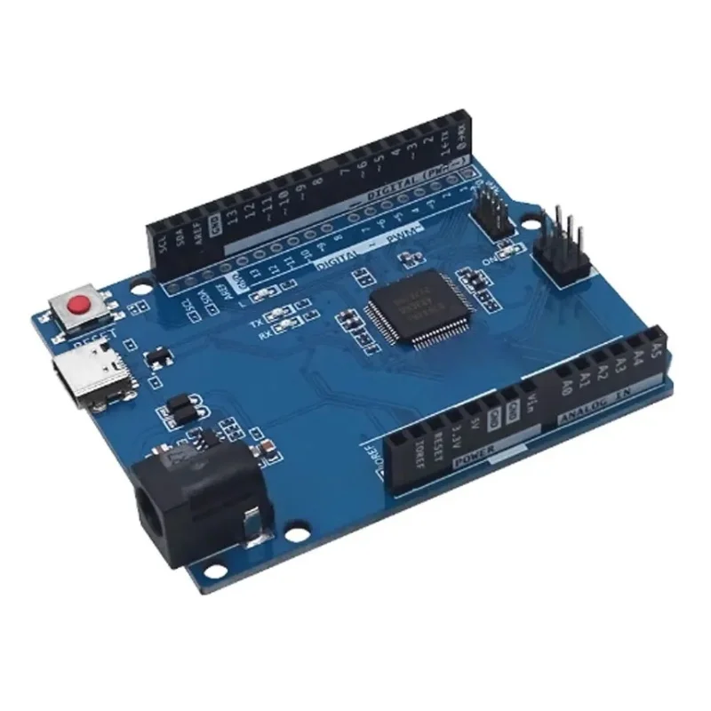 The improved version of UNO R4 development board is compatible with the official R4 WIFI/MINIMA motherboard microcontroller