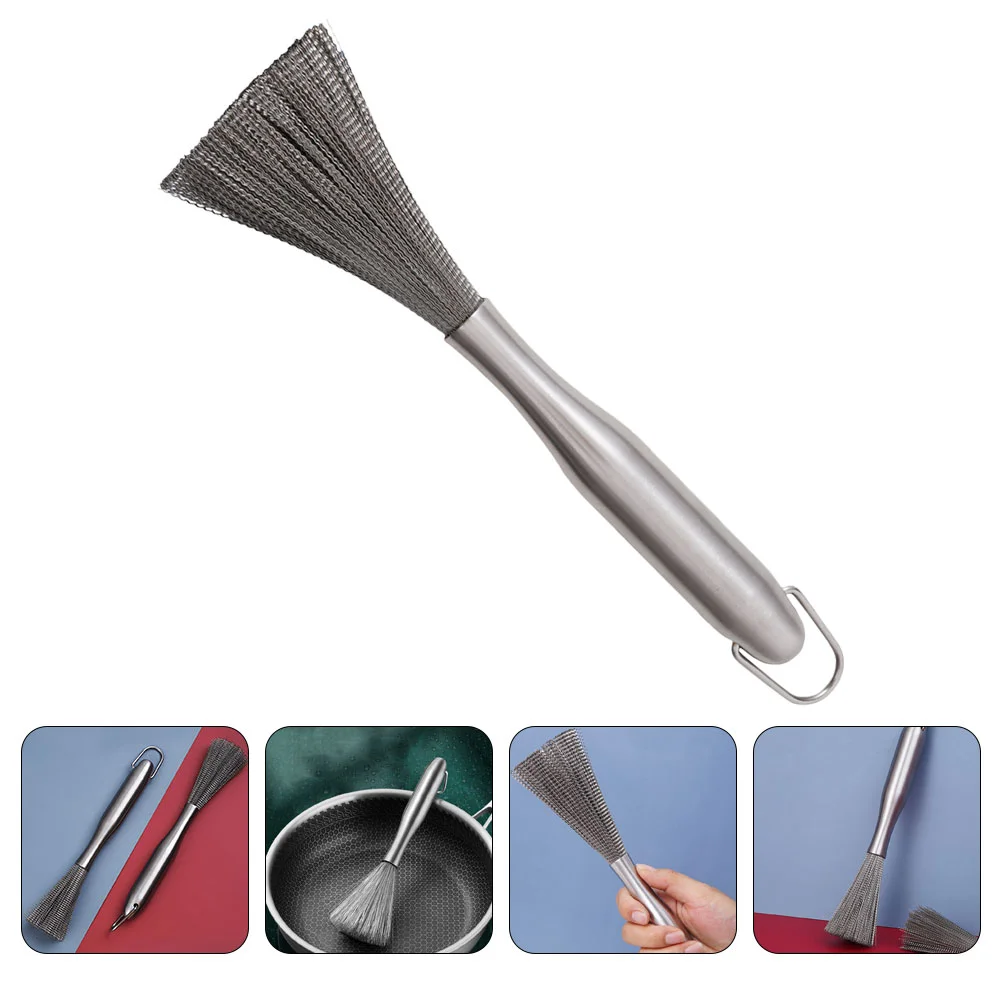 

Dish Scrubber Pot Brush Work on Stainless Steel Multipurpose Dishwashing Multi-functional Wok