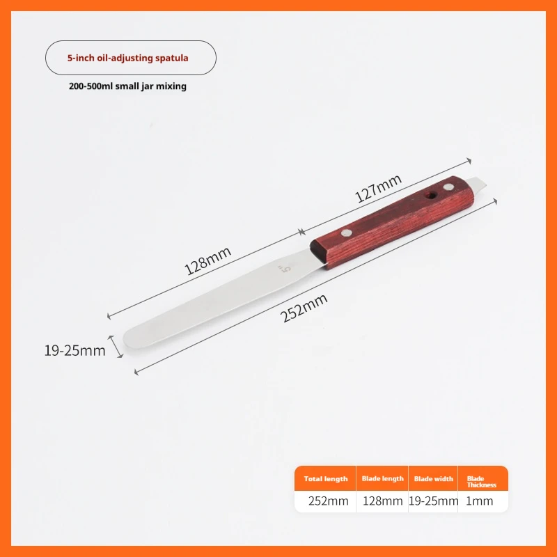 

4-16 Inch Silk Screen Printing Inks Scraper Spatulas 430 Stainless Steel SMT Squeegee Board for Screen Printing Scrapers Tools