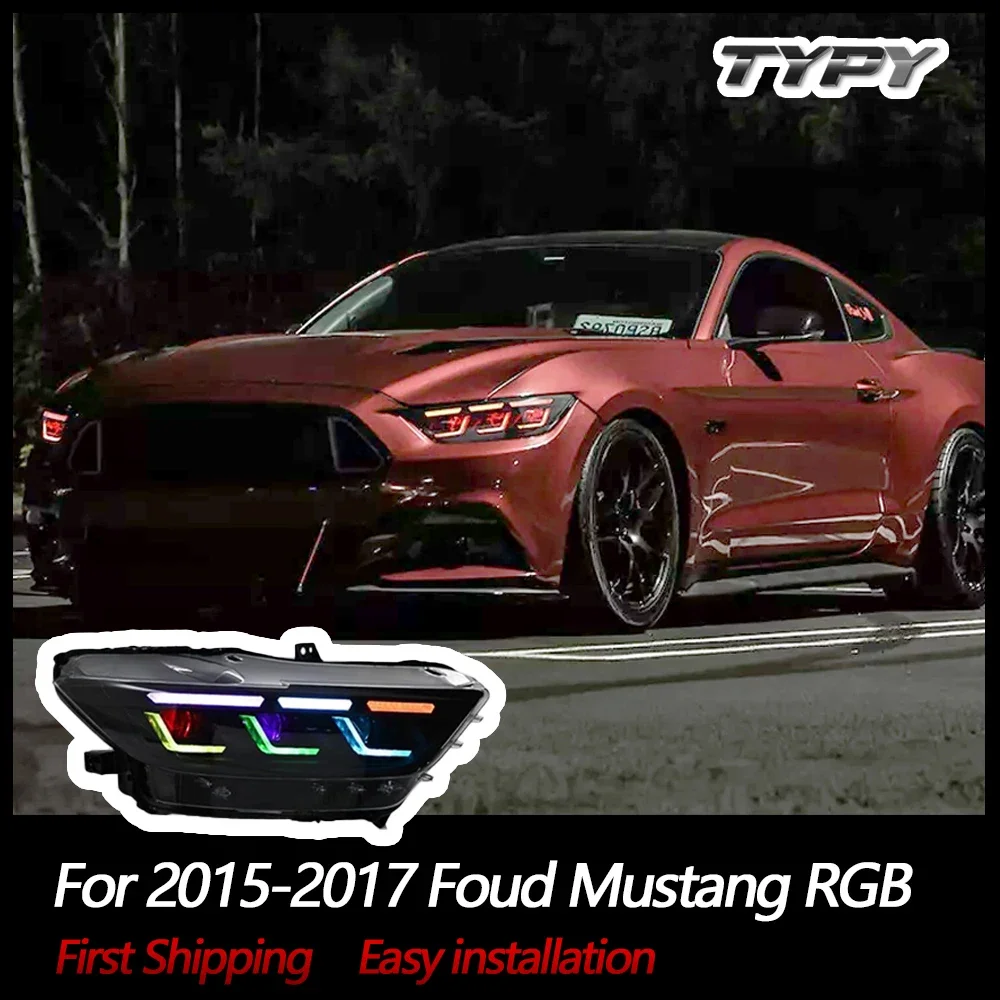 

Автомобильные фары для Ford Mustang RGB 2015-2017