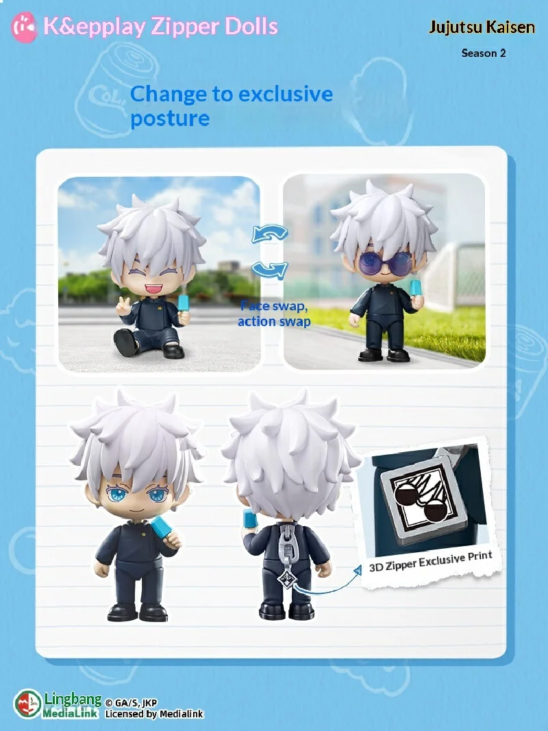 

Рождественский подарок Keepplay Witchraft Battle Кукла на молнии Слепая коробка Игрушка Модная Коллекционная аниме-фигурка Пять этапов просвещения