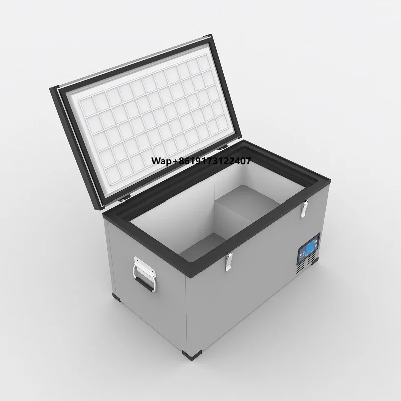 

Car Fridge Freezer Large 60L 115L Freezer Deep Freezer Interior LED Light Truck RV Refrigerator for Camping Fishing