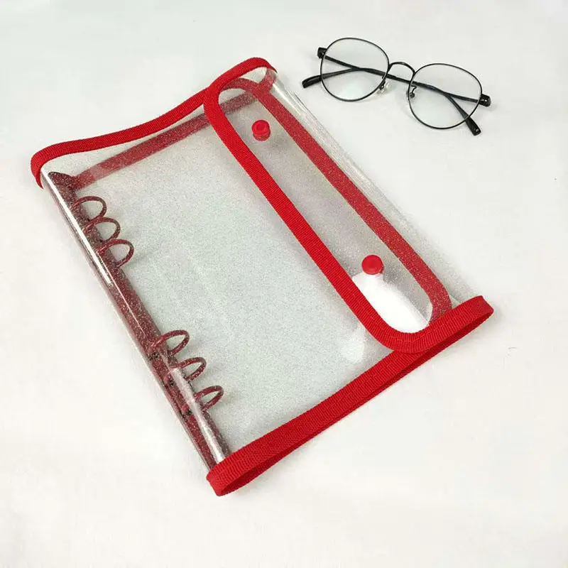 A5 الموثق غطاء مشبك مزدوج 10 قطعة أكياس الأكمام الملء لتقوم بها بنفسك فضفاضة ورقة صور جمع كتاب Kpop حامل مُنظِم