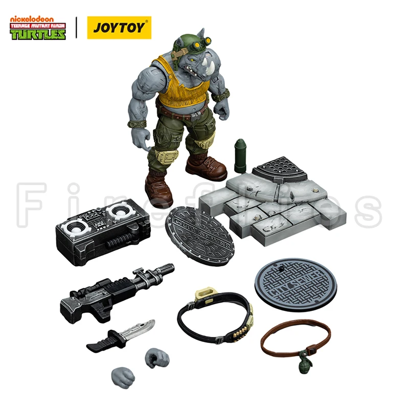 1/18 JOYTOY Action Figure Turtles Beebop Rocksteady Anime Model Speelgoed